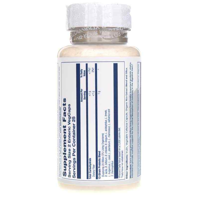 Multidophilus12 Strain Formula, 50 Enteric Coated Veg Capsules, by Solaray, image #3