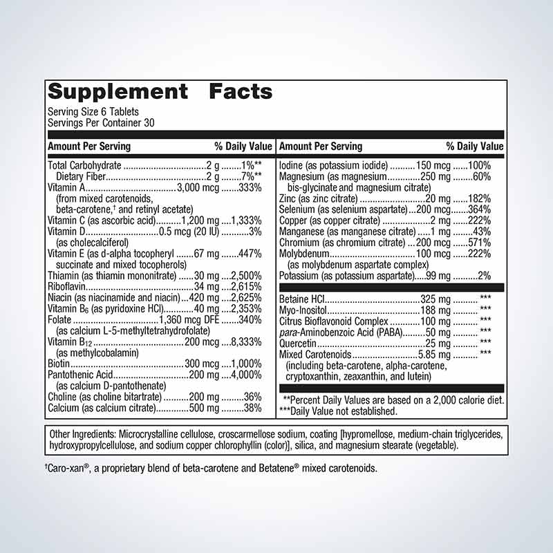 Multigenics Multivitamin, 180 Tablets, by Metagenics, image #2