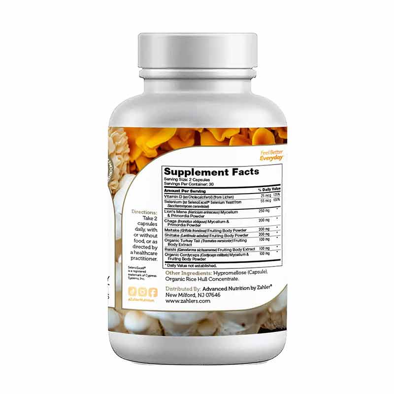 Mushroom Complex capsules, 60 Capsules, by Zahler, image #3
