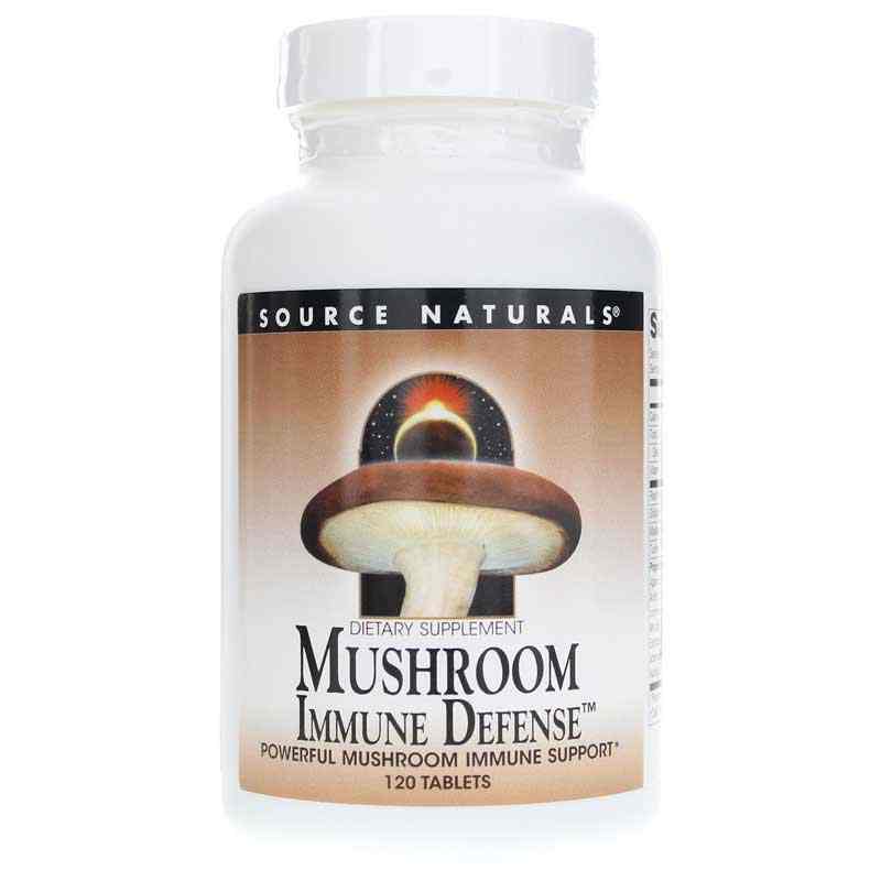 Mushroom Immune Defense, 120 Tablets, by Source Naturals