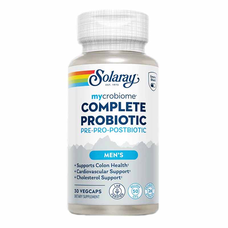 Mycrobiome Complete Probiotic Men's, 30 Capsules, by Solaray