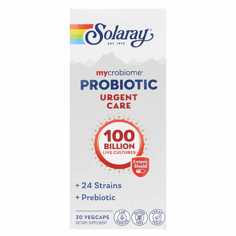 Mycrobiome Probiotic 100 Billion CFU, Urgent Care Formula, by Solaray