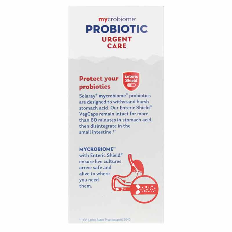 Mycrobiome Probiotic 100 Billion CFU, Urgent Care Formula, by Solaray, image #2