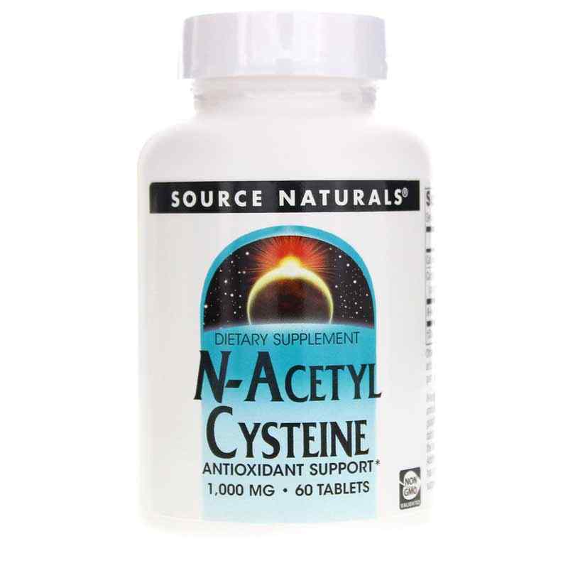 N-Acetyl Cysteine 1000 Mg, 60 Tablets, by Source Naturals