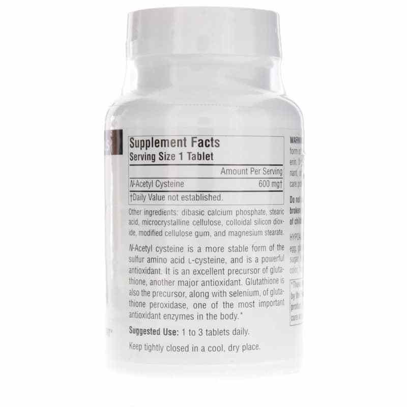 N-Acetyl Cysteine 600 Mg, 120 Tablets, by Source Naturals, image #2