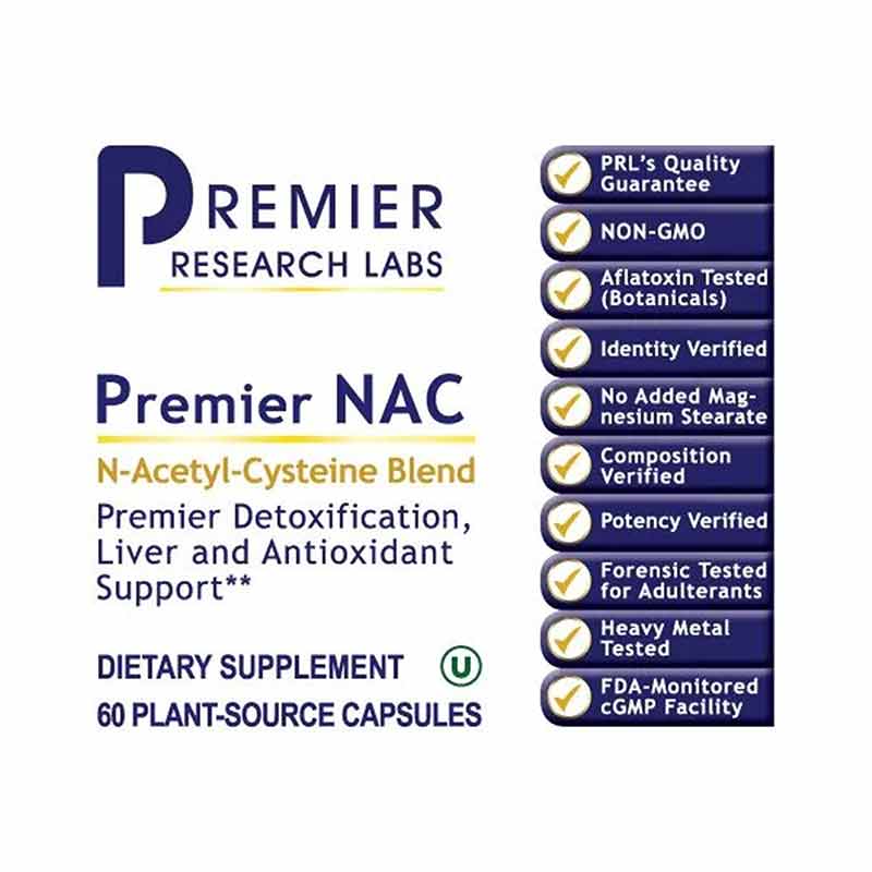 NAC 300 Mg N-Acetyl-Cysteine Blend, by Premier Research Labs, image #2