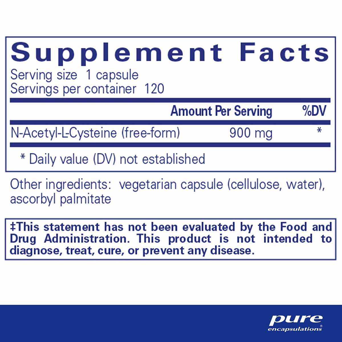NAC 900 Mg, by Pure Encapsulations