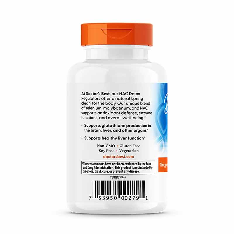 NAC Detox Regulators, 60 Veg Capsules, by Doctors Best, image #3