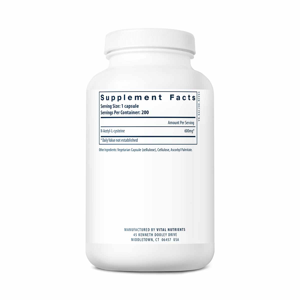 NAC N-Acetyl-L-Cysteine, by Vital Nutrients