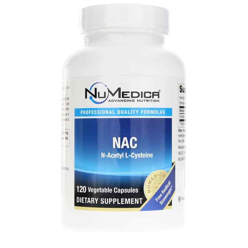 NAC N-Acetyl L-Cysteine, 120 Veg Capsules, by NuMedica