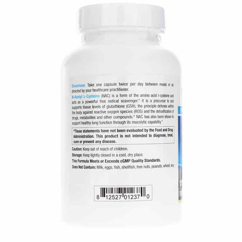 NAC N-Acetyl L-Cysteine, 120 Veg Capsules, by NuMedica, image #3