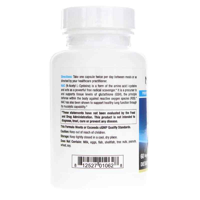 NAC N-Acetyl L-Cysteine, 60 Veg Capsules, by NuMedica, image #3