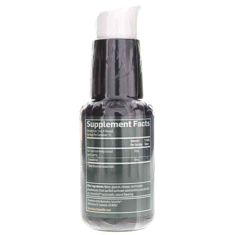 Full Spectrum Hemp Extract CBD Nanoemulsified, 1.7 Oz, by Quicksilver Scientific, image #2