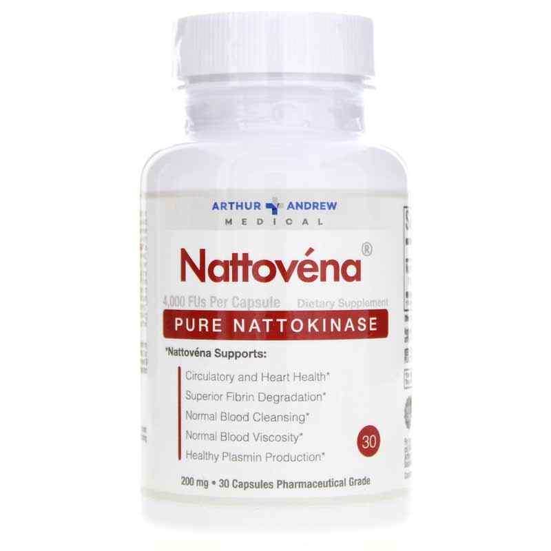 Nattovena Pure Nattokinase, 30 Capsules, by Arthur Andrew Medical