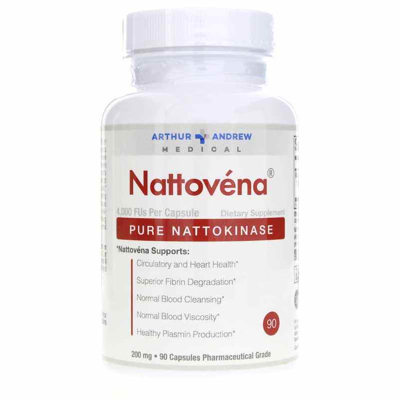 Nattovena Pure Nattokinase, 90 Capsules, by Arthur Andrew Medical
