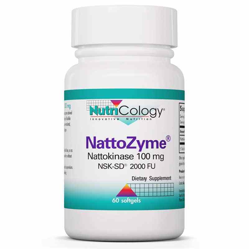 NattoZyme Nattokinase 100 Mg, 60 Softgels, by Nutricology