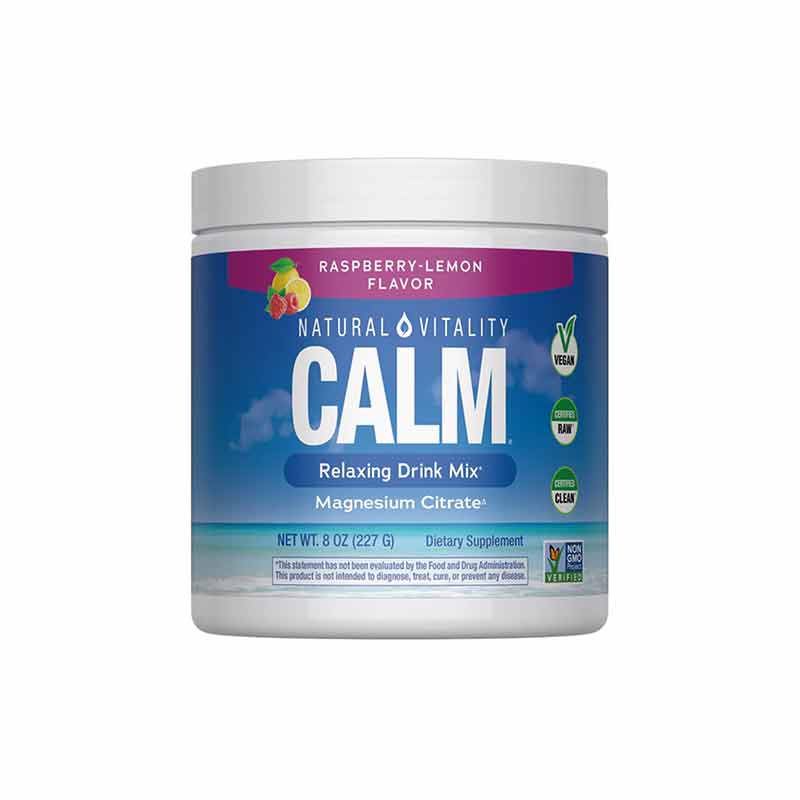 Natural Calm, Raspberry-Lemon, 8 Oz, by Natural Vitality