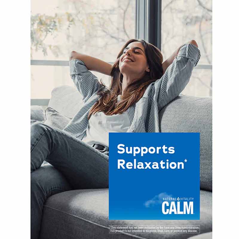 Natural Calm, Raspberry-Lemon, 8 Oz, by Natural Vitality, image #4