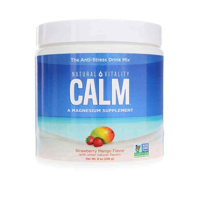 Natural Calm, Strawberry Mango, 8 Oz, by Natural Vitality