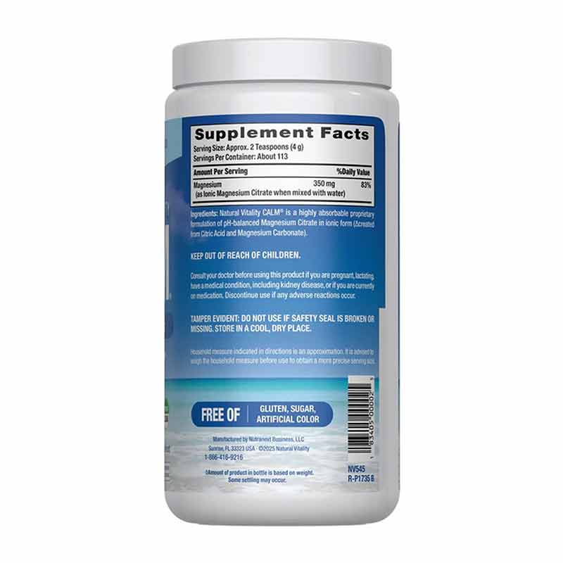 Natural Calm, Unflavored, 16 Oz, by Natural Vitality, image #3