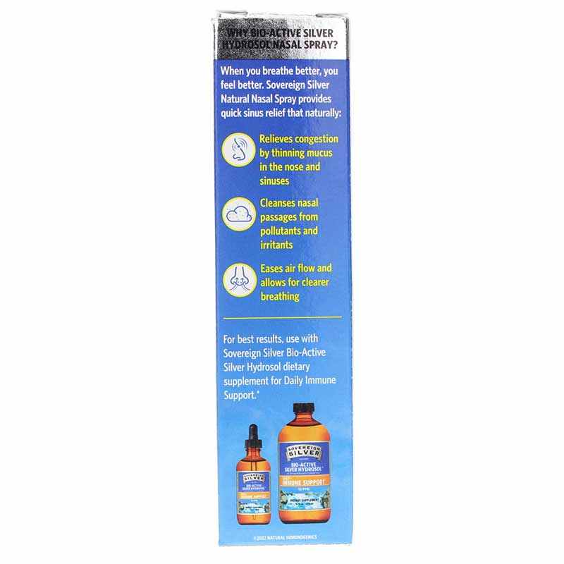 Natural Nasal Spray Bio-Active Silver Hydrosol, 1 Oz, by Sovereign Silver, image #3