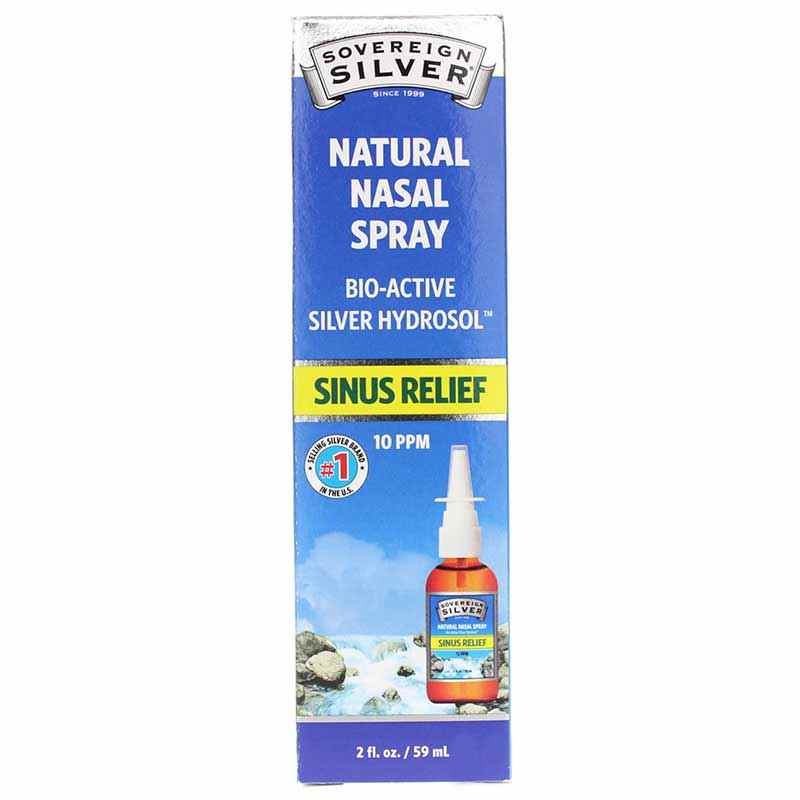 Natural Nasal Spray Bio-Active Silver Hydrosol, 2 Oz, by Sovereign Silver