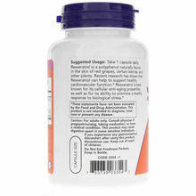 Natural Resveratrol 200 Mg, 120 Veg Capsules, by NOW Foods, image #3