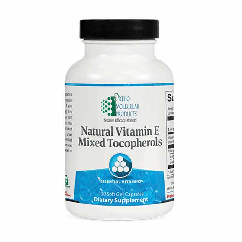Natural Vitamin E Mixed Tocopherols, 120 Softgels, by Ortho Molecular
