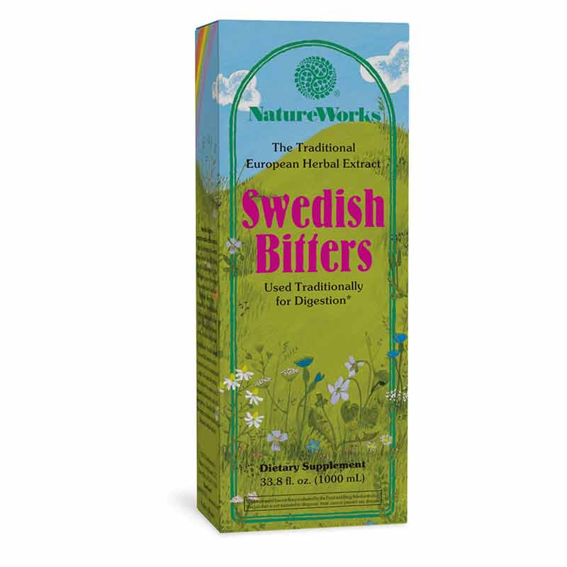 NatureWorks Swedish Bitters, 33.8 Oz, by Natures Way