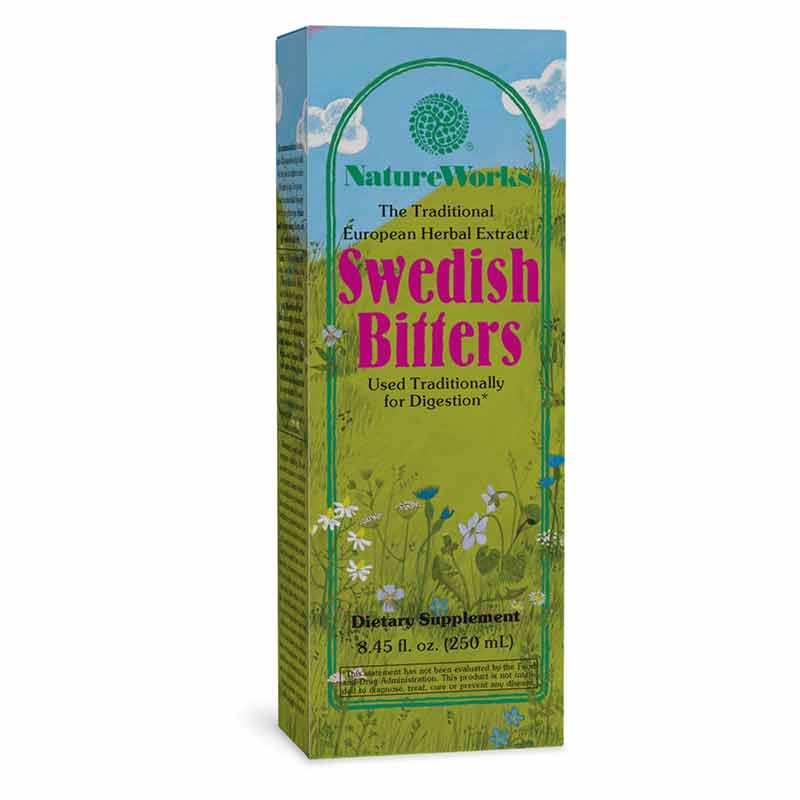 NatureWorks Swedish Bitters, 8.45 Oz, by Natures Way
