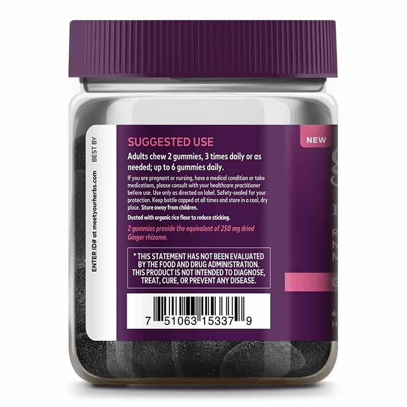 Nausea Gummies, by Gaia Herbs, image #3