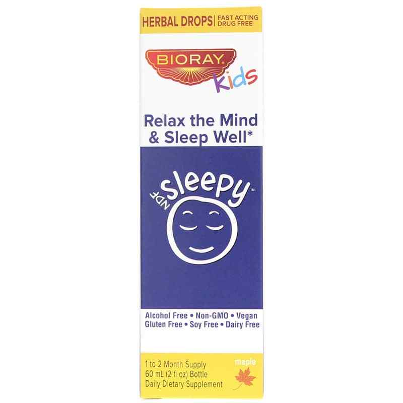 NDF Sleepy Herbal Drops, Maple, 2 Oz, by BioRay Kids