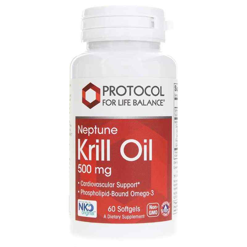 Neptune Krill Oil 500 Mg, by Protocol For Life Balance
