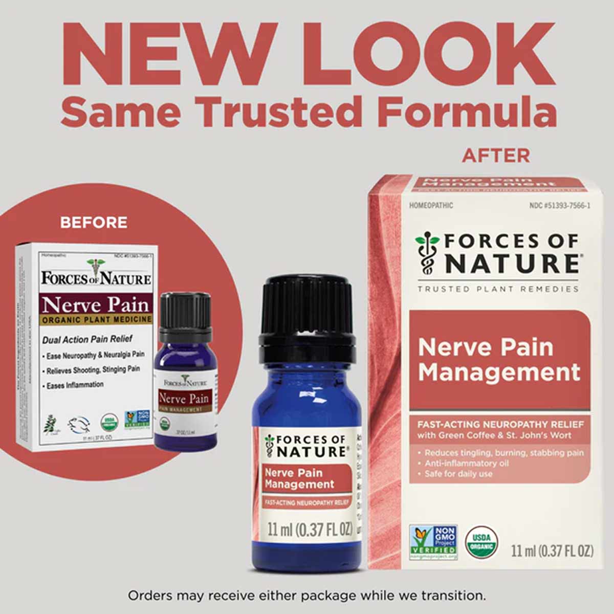 Nerve Pain Management, .37 Oz, by Forces Of Nature