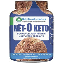 Net-O Keto Collagen Protein, Chocolate Peanut Butter Ice Cream, by Nutritional Frontiers