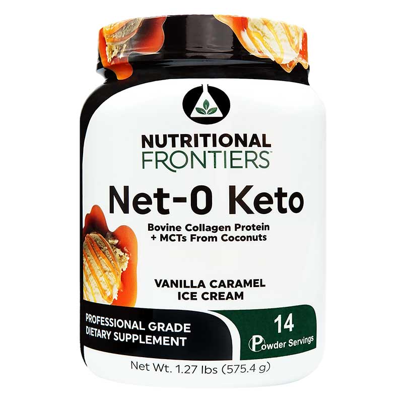 Net-O Keto Collagen Protein, Vanilla Caramel, by Nutritional Frontiers