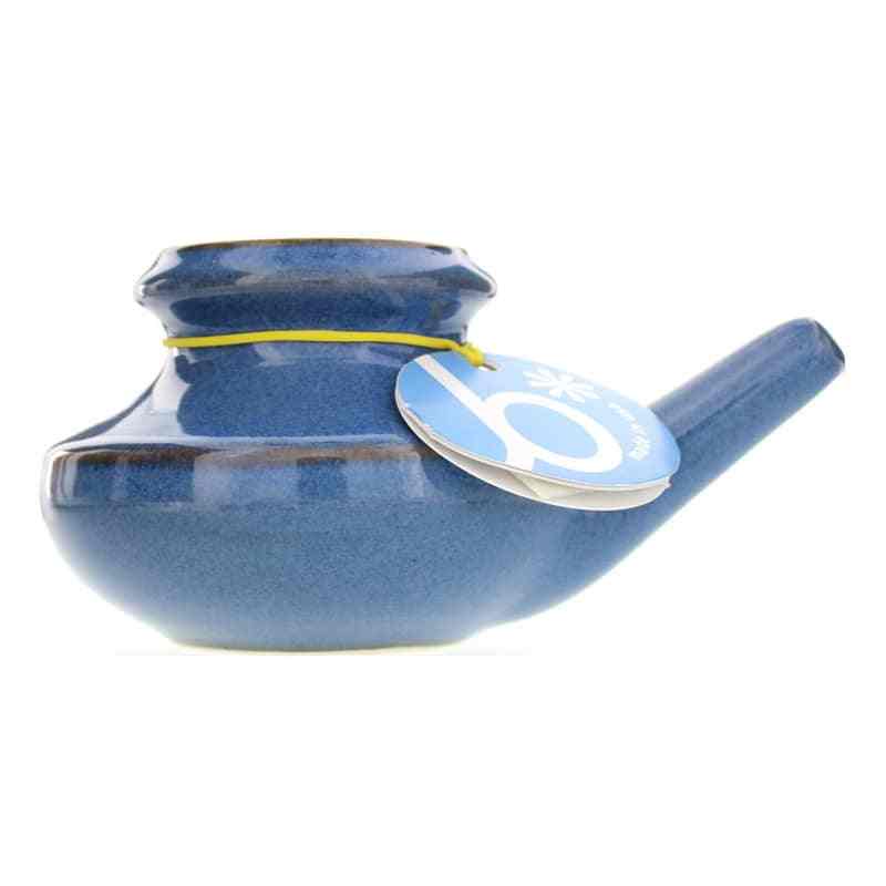 Neti Pot Ceramic Lead Free, Assorted Colors, by Baraka