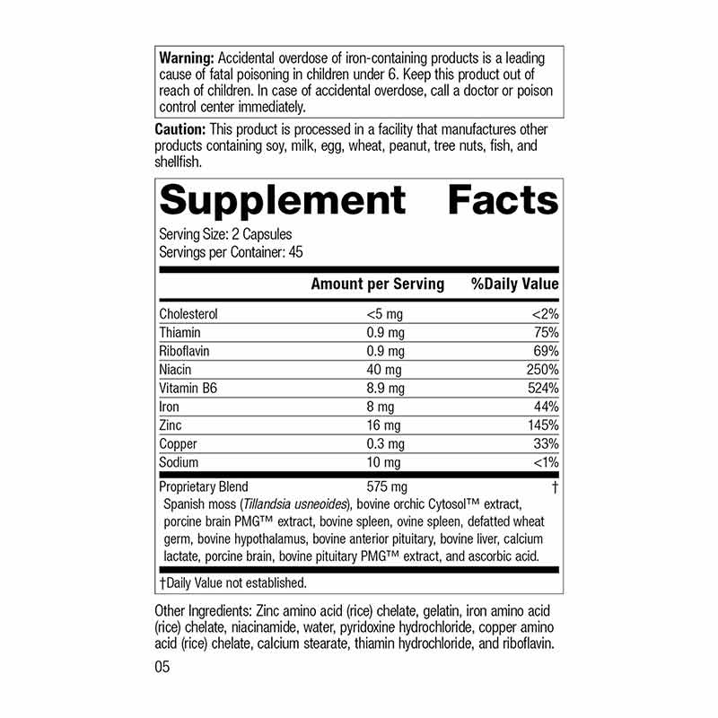 Neuroplex, Standard Process – Professional Supplement Center