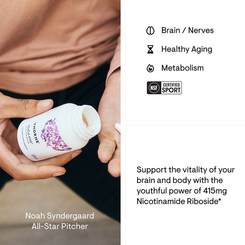 NiaCel 400 Nicotinamide Riboside, by Thorne Research, image #2