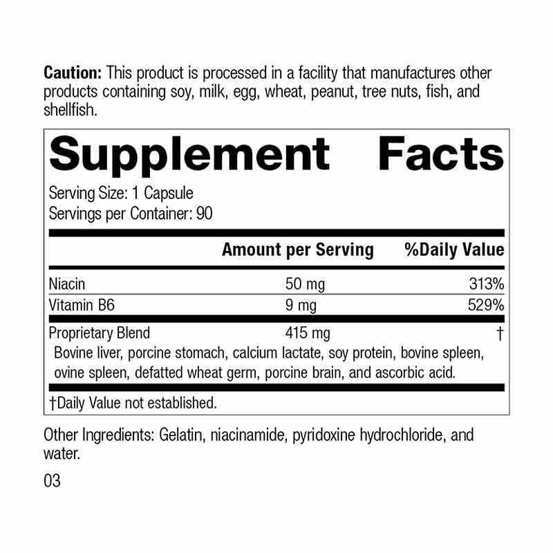 Niacinamide B6, by Standard Process, image #2