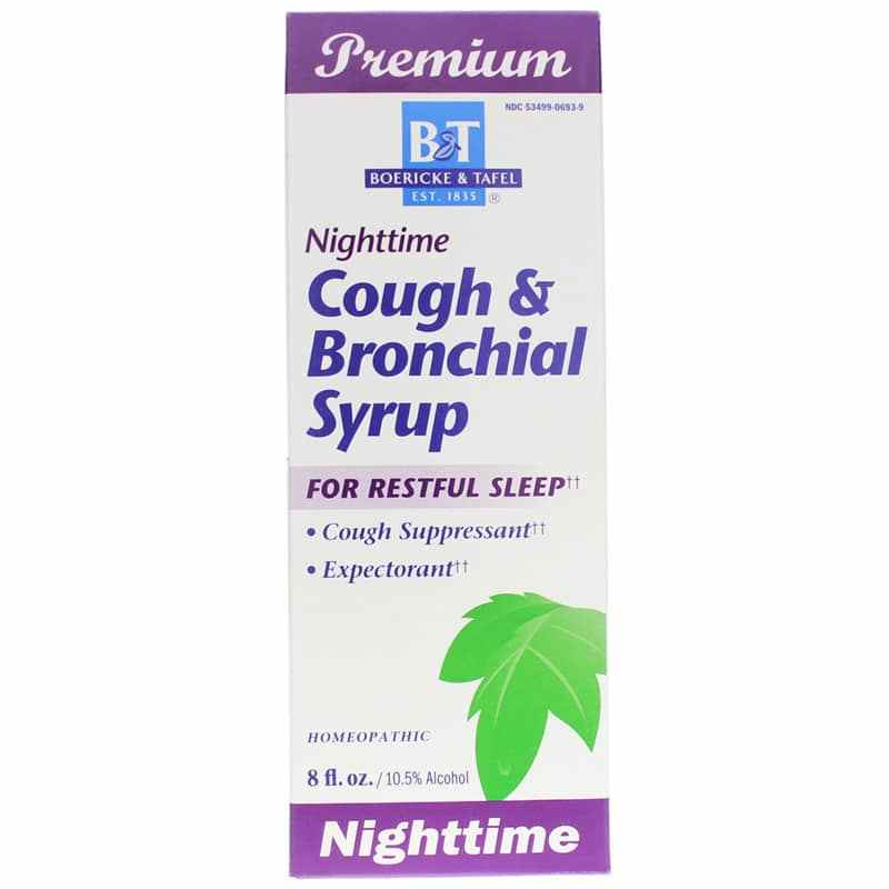 Nighttime Cough & Bronchial Syrup, 8 Oz, by Boericke & Tafel