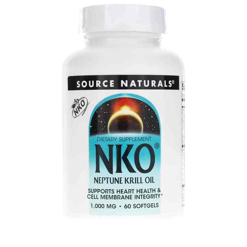 NKO Neptune Krill Oil 1000 Mg, 60 Softgels, by Source Naturals