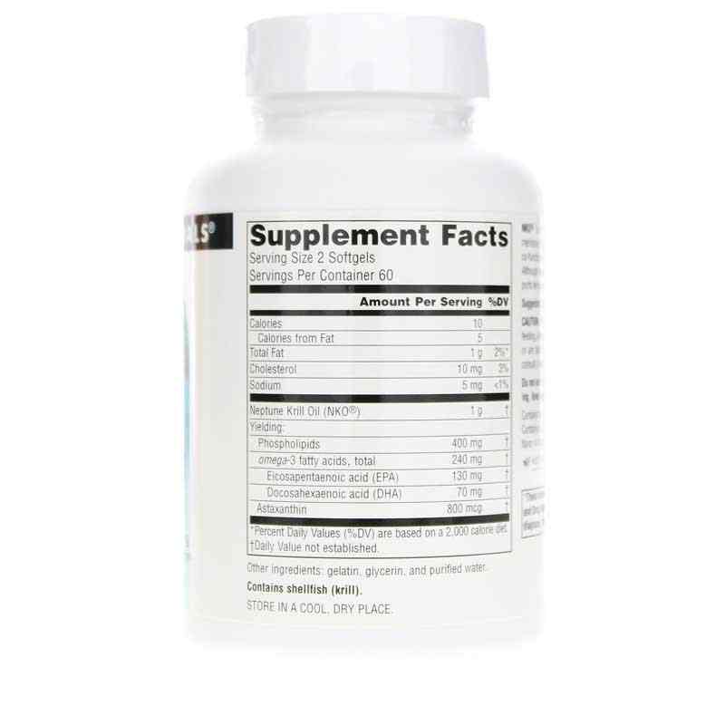 NKO Neptune Krill Oil 500 Mg, 120 Softgels, by Source Naturals, image #2