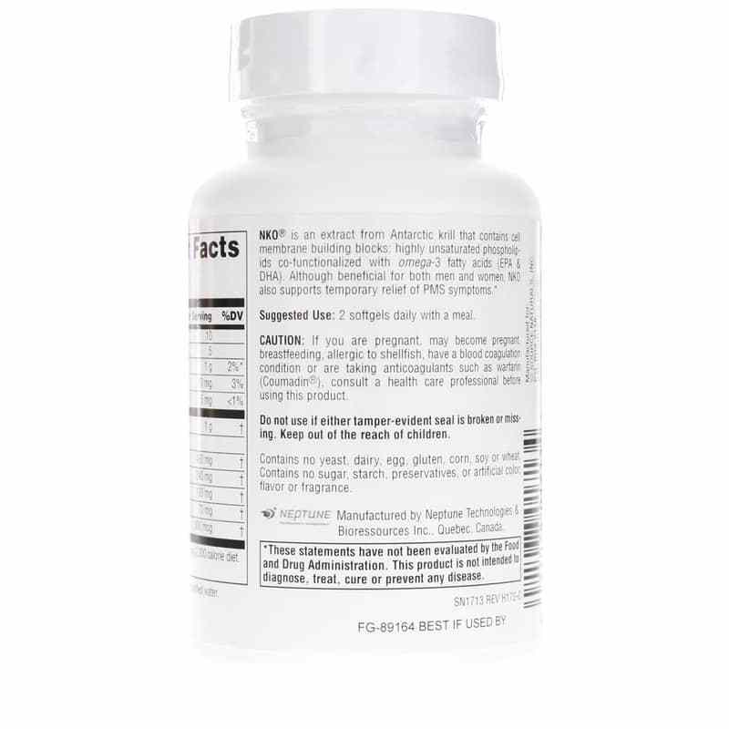 NKO Neptune Krill Oil 500 Mg, 60 Softgels, by Source Naturals, image #3