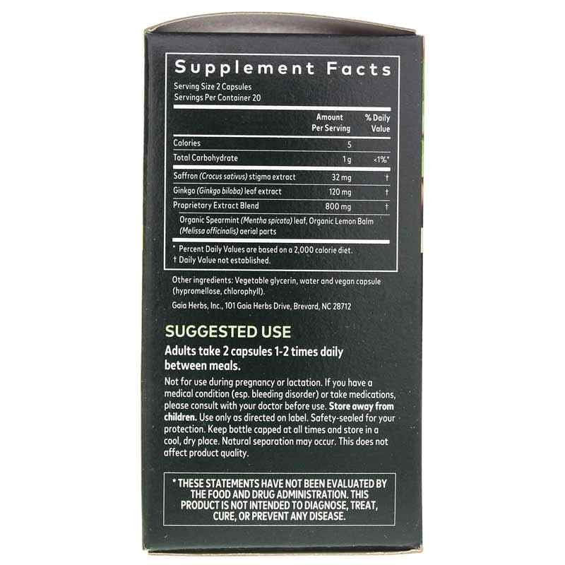 Nootropic Focus, 40 Liquid Phyto Caps, by Gaia Herbs, image #2