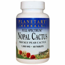 Nopal Cactus 1000 Mg Full Spectrum, 60 Tablets, by Planetary Herbals