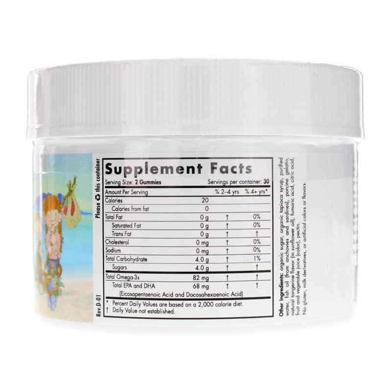 Nordic Omega-3 Gummies Tangerine, 60 Gummies, by Nordic Naturals, image #2