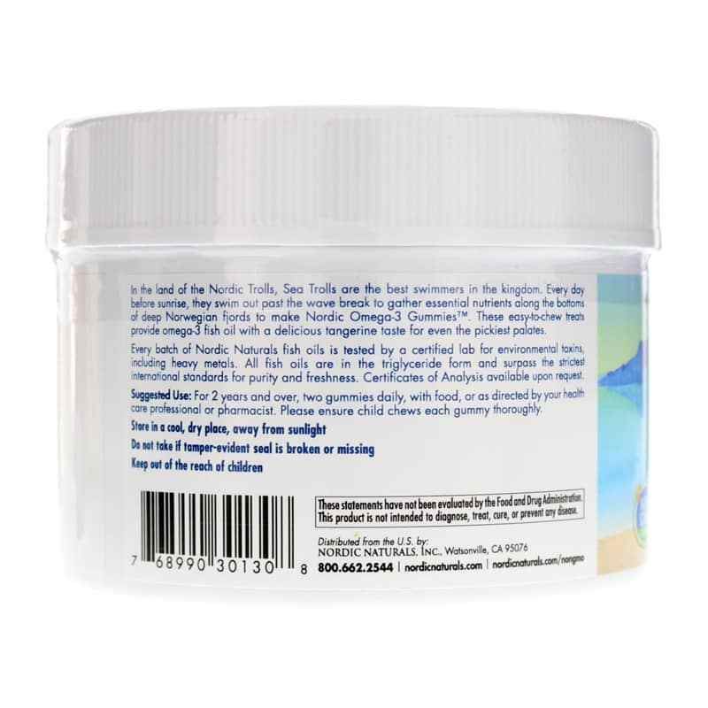 Nordic Omega-3 Gummies Tangerine, 60 Gummies, by Nordic Naturals, image #3