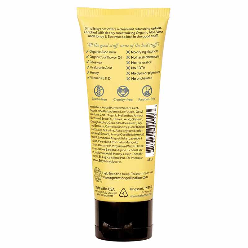Nourishing Hand & Body Lotion, Unscented, 2.25 Oz, by Naked Bee, image #2