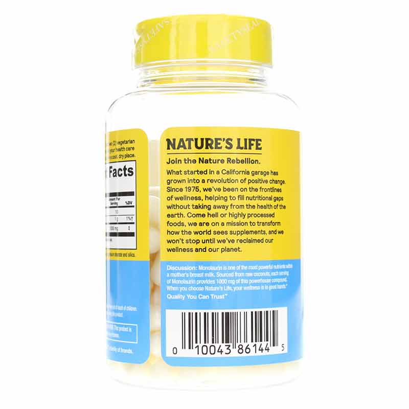 Nourishing Monolaurin, 90 Veg Capsules, by Natures Life, image #3
